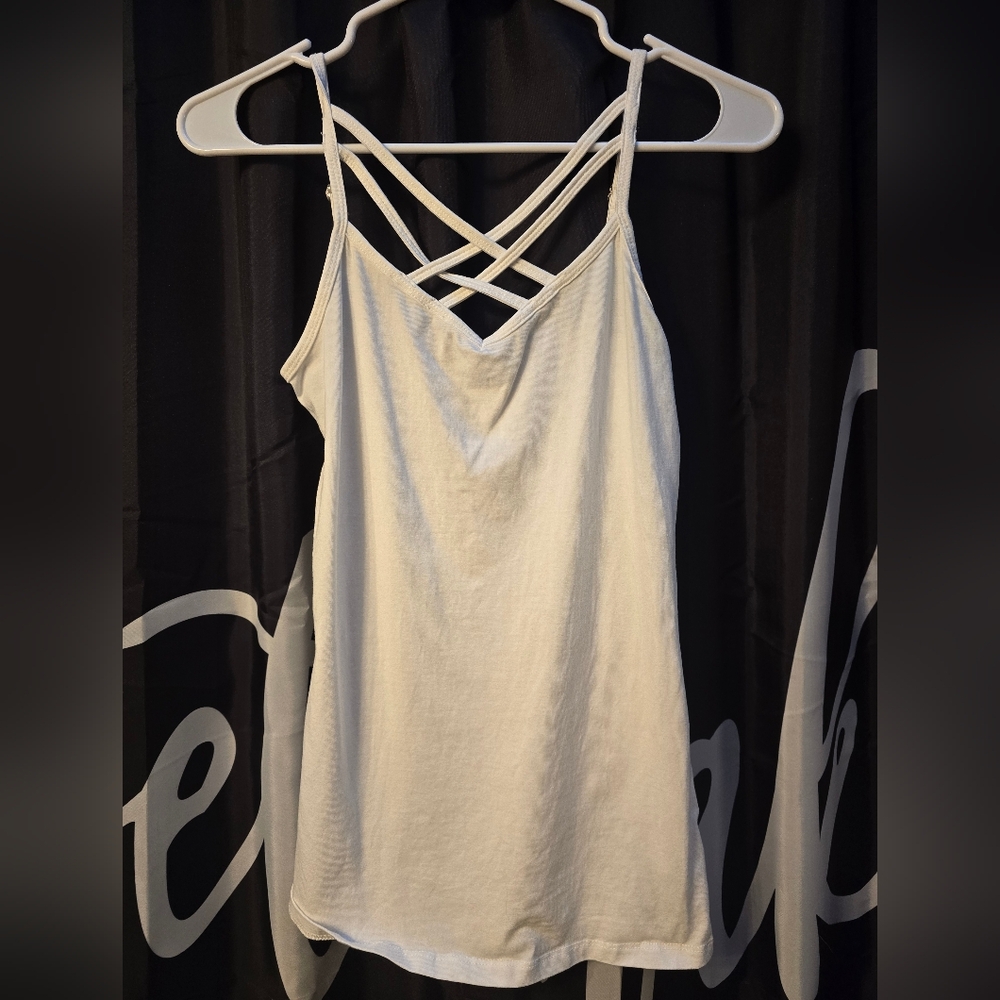 Maurices White Strappy Tank Top